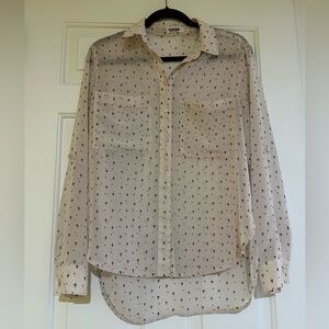 Garage Cream Shirt with Black Cross Design